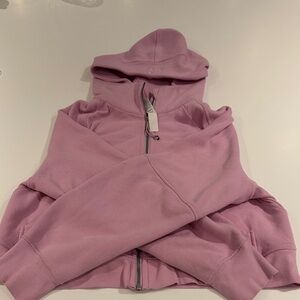 Pink scuba full zip bright pink lululemon